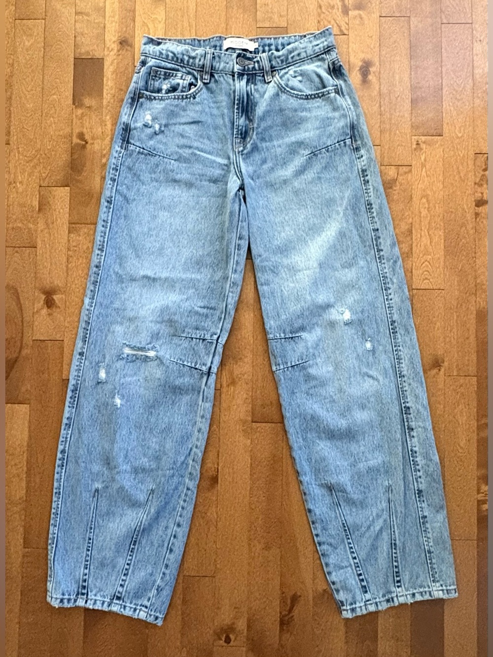 Hidden Los Angeles Alyx High Rise Distressed Baggy Jeans - Size 24